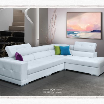 Γωνιακός καναπές ελληνικής κατασκευής 280cm x 220cm 