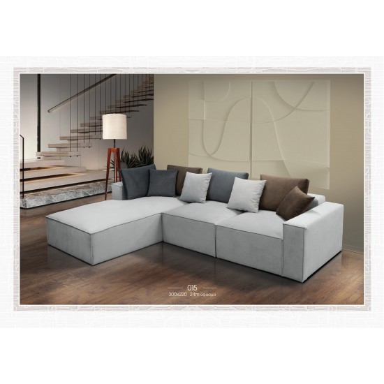 Γωνιακός καναπές ελληνικής κατασκευής 300cm x 220cm