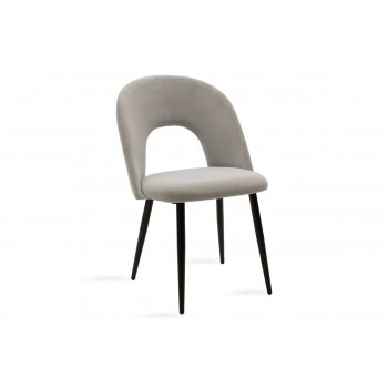 Μοντέρνα καρέκλα με ύφασμα & μεταλλικά πόδια 