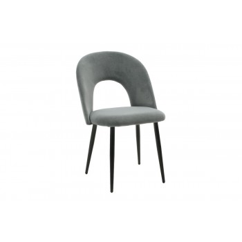 Μοντέρνα καρέκλα με ύφασμα & μεταλλικά πόδια 