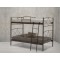 Κουκέτα - διώροφο κρεβάτι μονό παιδικό μεταλλικό με στρώματα