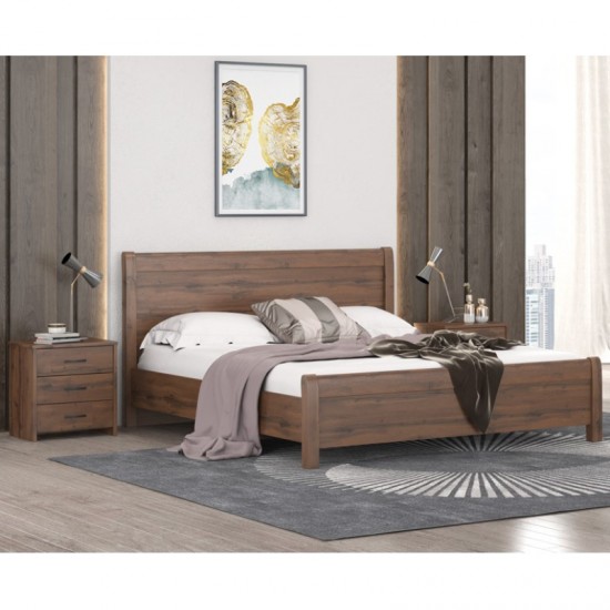 Κρεβατοκάμαρα ξύλινη Ν26 καρυδί