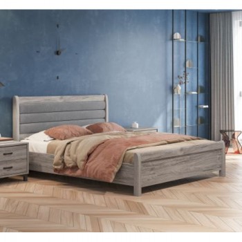 Κρεβάτι ξύλινο Ν93 σταχτί