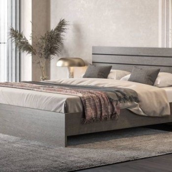 Κρεβατοκάμαρα ξύλινη Ν1 ΣΚΟΥΡΟ ΔΡΥΣ