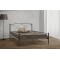 Double bed in carbon colour with matress