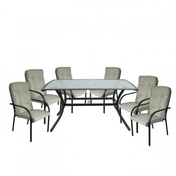 VERONA Set (Table+6 Armchair)