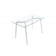 Γυάλινο τραπέζι 120cm x 70cm