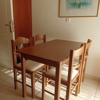 Kitchen dining set made of beech