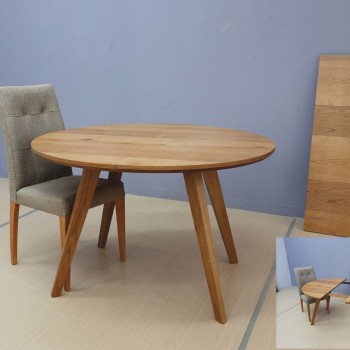 Wooden Table with glass and extensions
