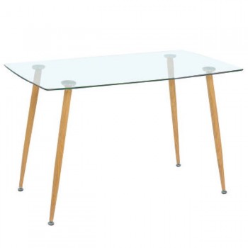 Γυάλινο τραπέζι 120cm x 70cm