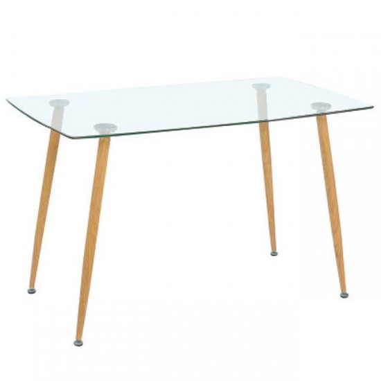 Γυάλινο τραπέζι 120cm x 70cm