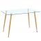 Γυάλινο τραπέζι 120cm x 70cm