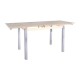 Γυάλινο τραπέζι 110cm x 70cm + 2 x 30cm ανοιγόμενο