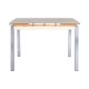 Γυάλινο τραπέζι 110cm x 70cm + 2 x 30cm ανοιγόμενο
