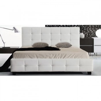 Upholstered double bed