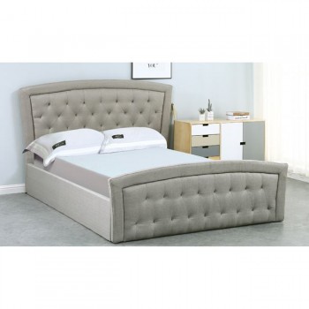 Upholstered double bed