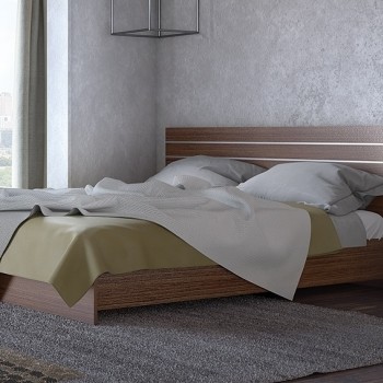 Laminated king size bed 