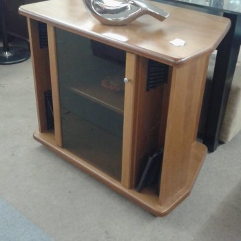 Modern black TV stand