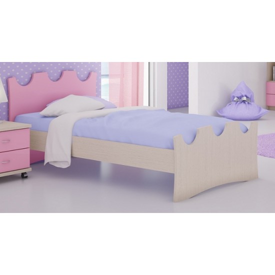 Κρεβάτι μονό ξύλινο λουστραριστό σε πολλά χρώματα ΚΟΥΦΟΝΗΣΙΑ 2 