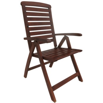 Folding armachair with high back