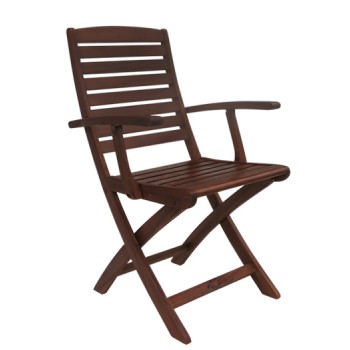 Folding armachair with high back