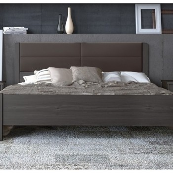 Laminated king size bedd with storage