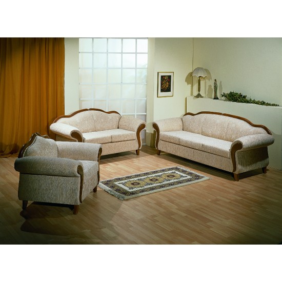 Sofa set with wood
