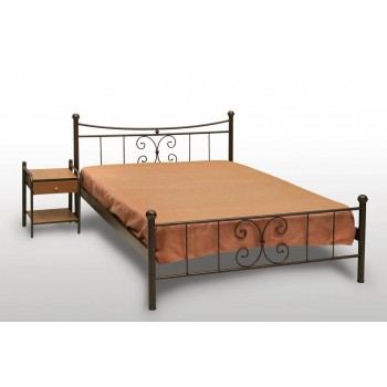 Διπλό μεταλλικό κρεβάτι ΠΕΤΑΛΟΥΔΑ (passga) 150cm